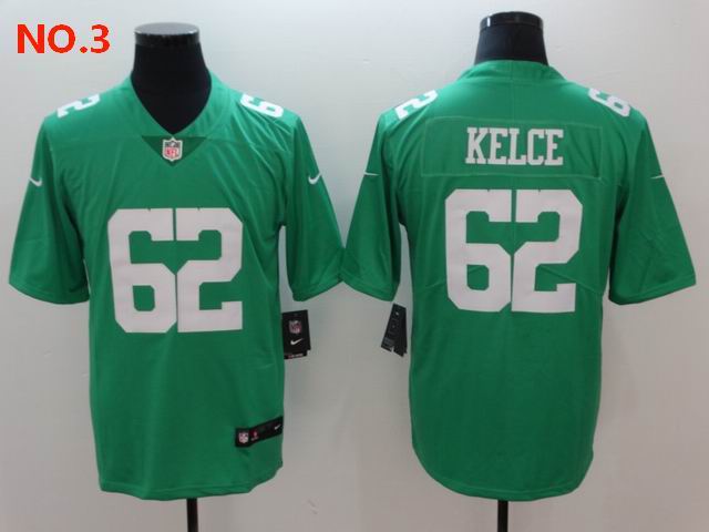 Men's Philadelphia Eagles #62 Jason Kelce Jersey NO.3;